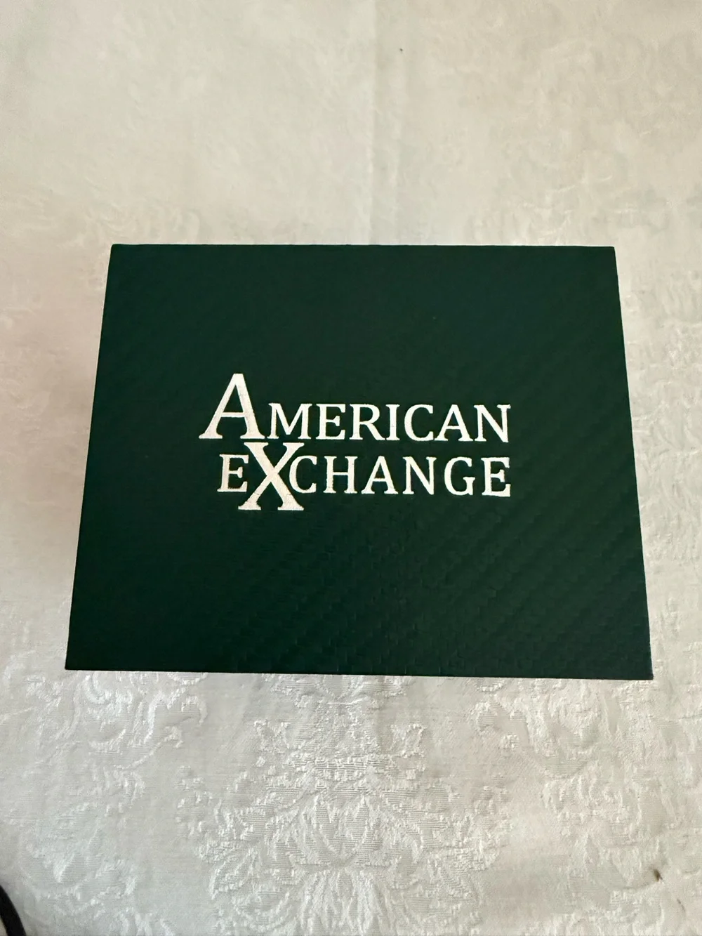 American Exchange Black Men’s Chronograph Watch with Matching Bracelet